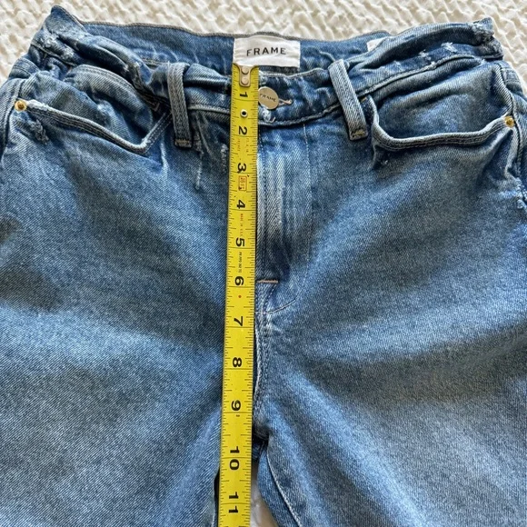 FRAME Le High Skinny Crop Jeans, Clarin, Rips Size 27 - Picture 15 of 16
